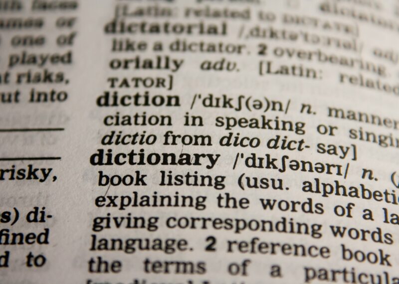 dictionary